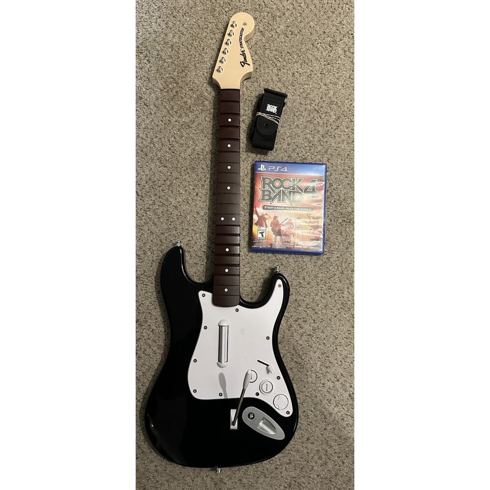 Sony Playstation 4 PS4 Wireless Fender Stratocaster RockBand 4 Guitar RockBand